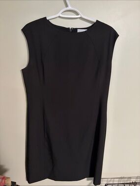 Kit and Ace Black Cap-Sleeve Sheath Dress